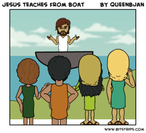 7VGMW_KVR9DS Jesus teaches from boat